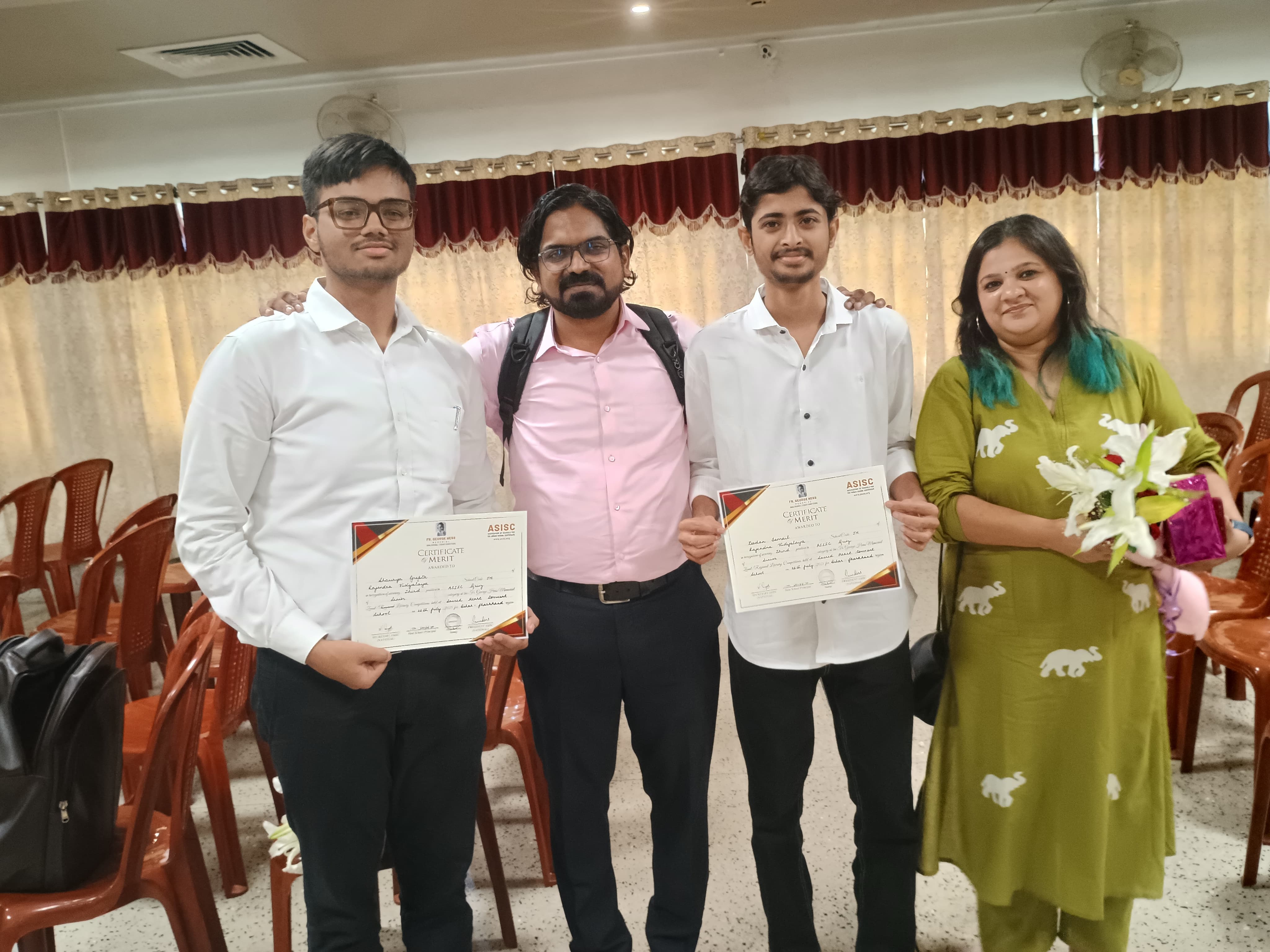 Triumphant Performance at the ASISC Zonal Quiz Competition